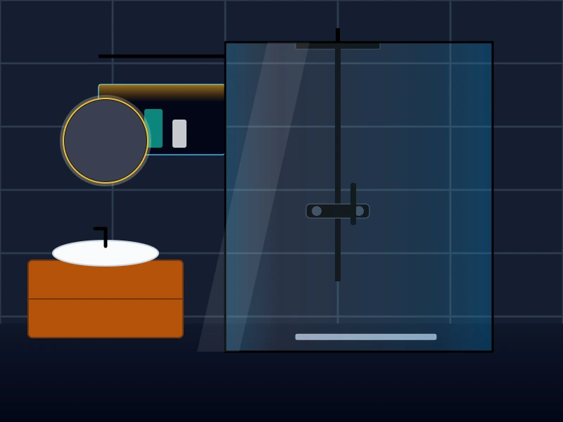 Exemple de salle de bain après travaux